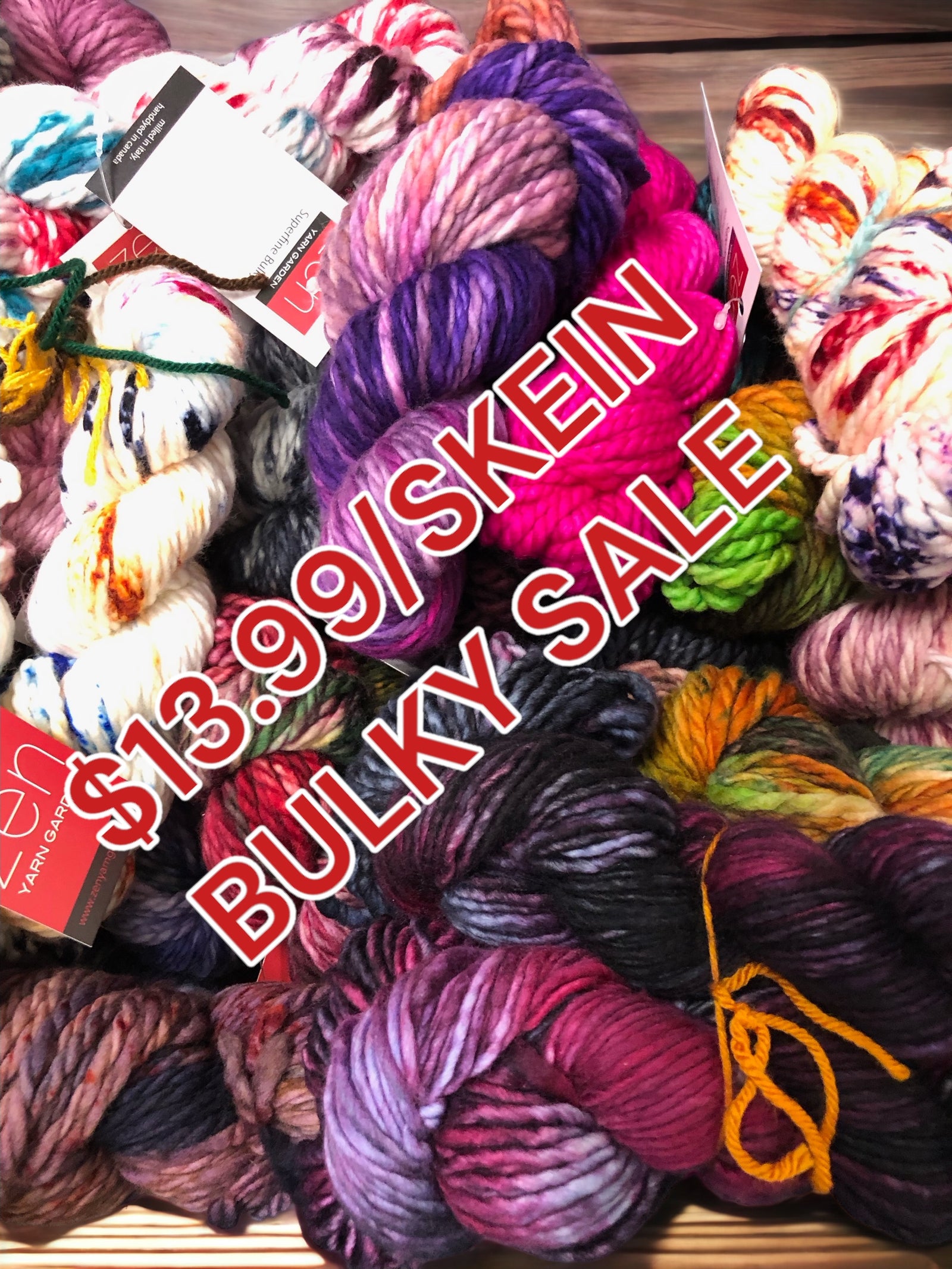 $13.99 Surprise Sale Bulky Weight Skeins (Superfine)