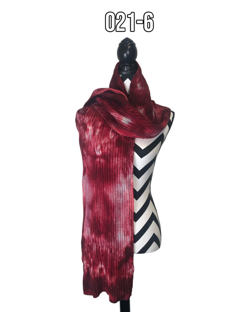 Hand Dyed Double Ribbed Scarf - 021