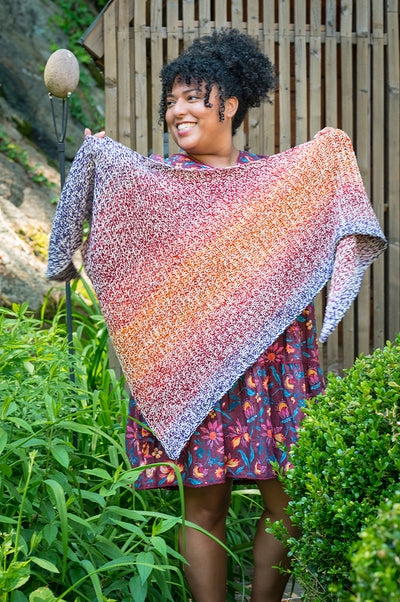 Sunscraps Shawl Kit (yarn only, free pattern)