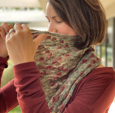 The Dance Cowl Kit (3 mini skeins Dance Class [pooling edition] + pattern)